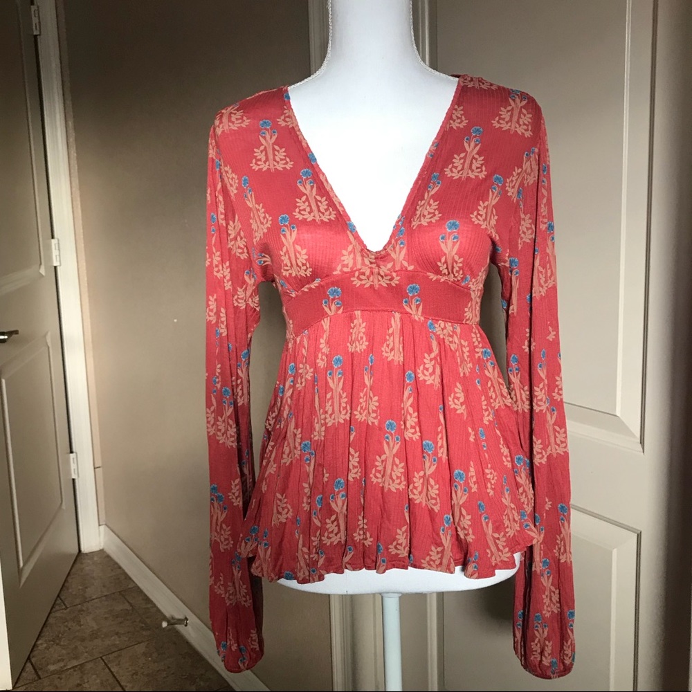 Free people long sleeve shirt